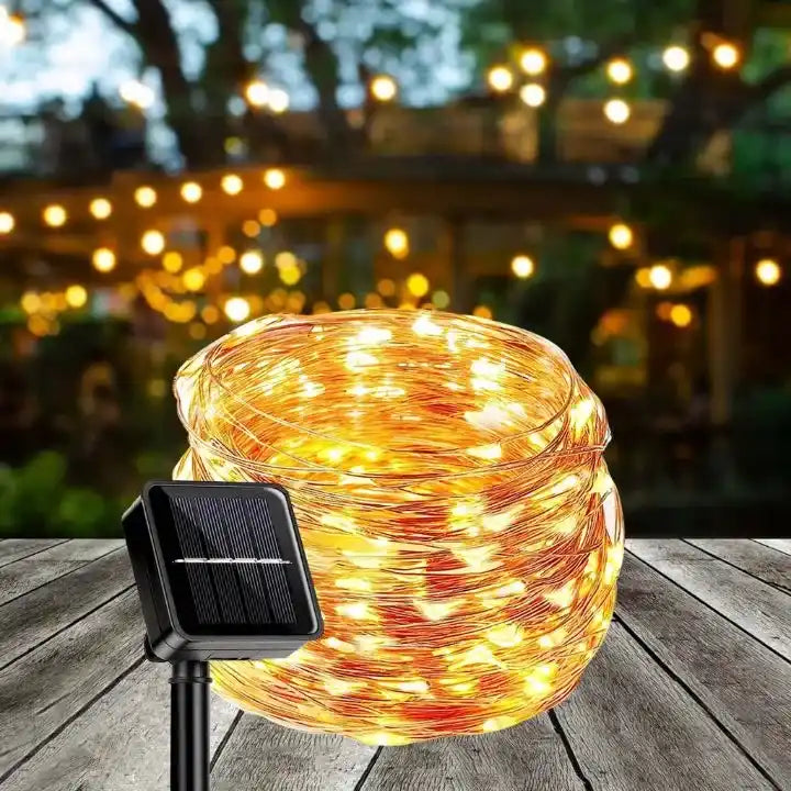 Led string lights Solar outdoor decorative garden light at best
