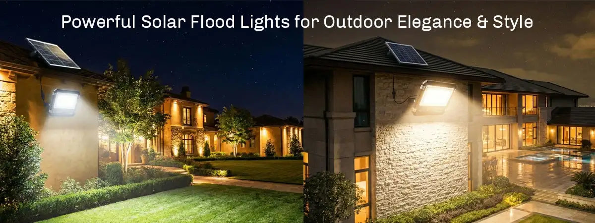 Strong Solar Light Powerful Solar Flood Lights for Outdoor Elegance & Style – HOMEHOP®