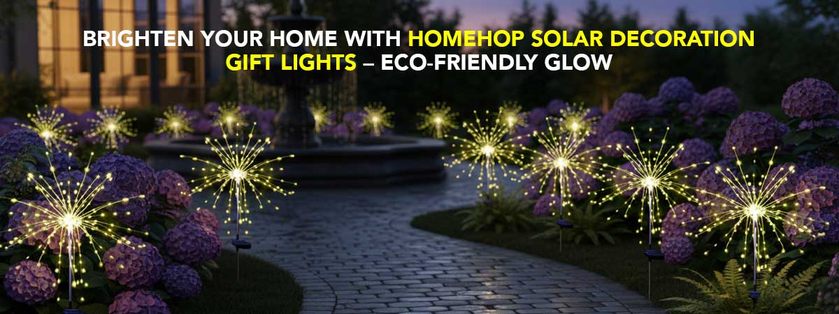 “Brighten Your Home with HOMEHOP Solar Decoration Gift Lights – Eco-Friendly Glow!”