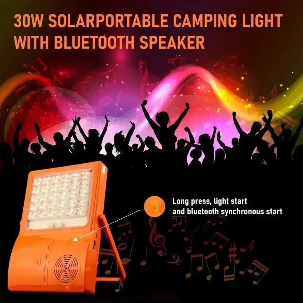 Solar Charging Light For Home Portable Lamp With USB Mobile Charger And Bluetooth Speaker (Waterproof) - HOMEHOP®