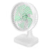 Rechargeable Small Mini Portable Table Fan with Twistable Head & 3 Gear & 2400mAh Battery for Home, Kitchen, Office Desk - HOMEHOP®