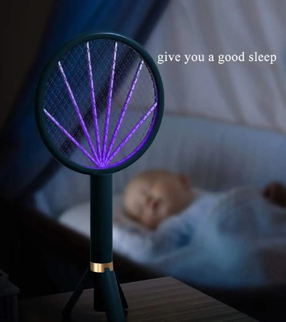 Mosquito Killer Racket Bat Machine for Home with UV Lamp and Tri-pod Design - HOMEHOP®