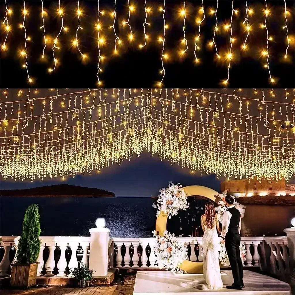 Solar Outdoor LED Lighting waterproof Icicle string lights For Home, Garden, Decoration - HOMEHOP®