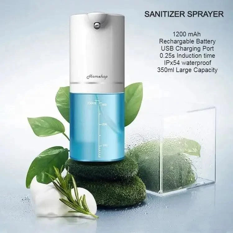 Refurbished Rechargeable Automatic Touchless Hand Sanitizer Disinfectant Dispenser 350ml - HOMEHOP®