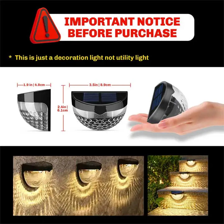 Solar Decorative Lights For Outdoor Garden Wall Decoration Fairy Lamp (Waterproof, Warm Lights)