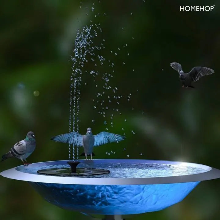 solar fountain light