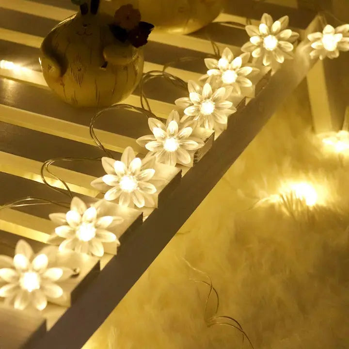 Solar led flower lights