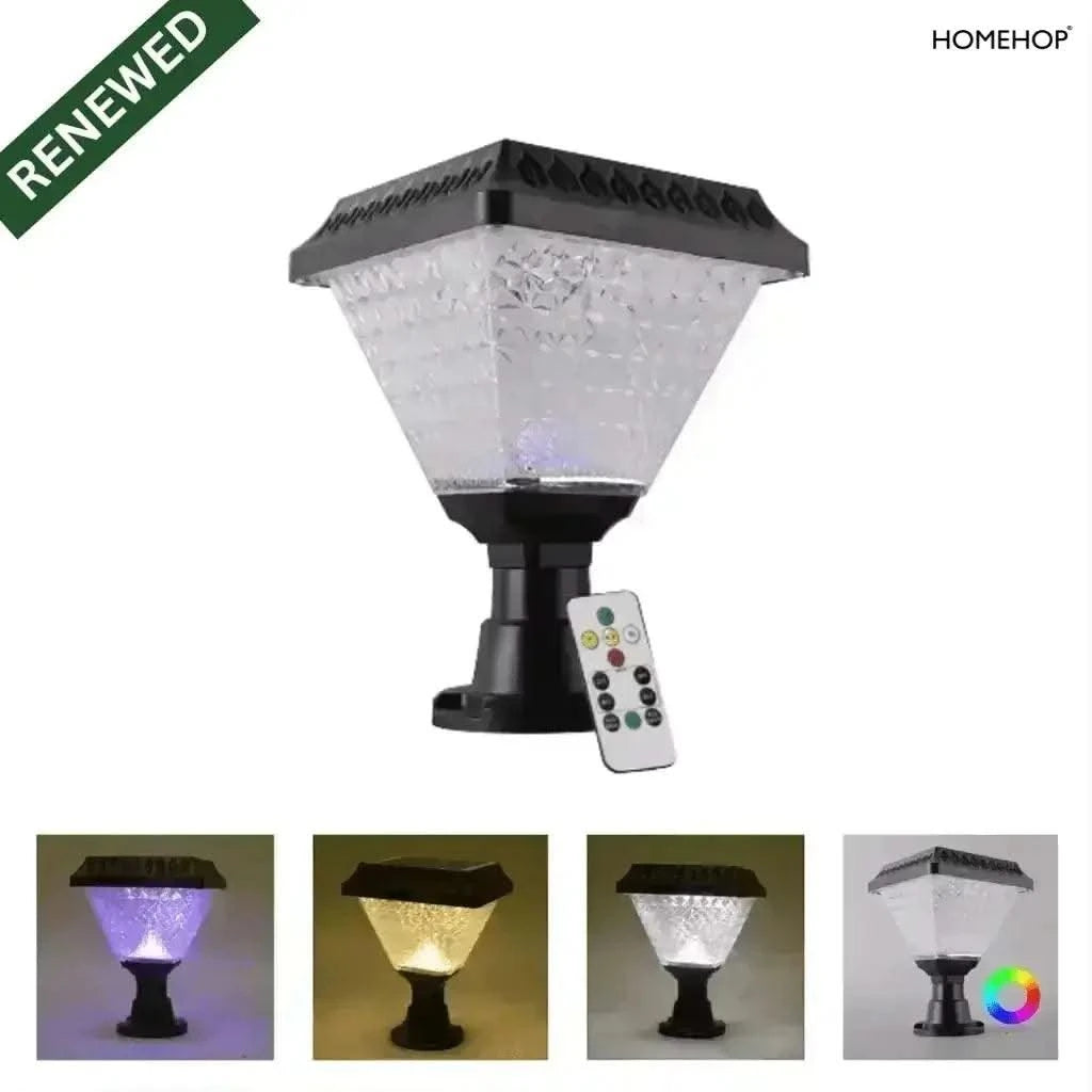 Refurbished Solar Lights for Compound Wall Decoration LED Multicolor Lamp for Home, Garden, Outdoor Waterproof (RGB) - HOMEHOP®