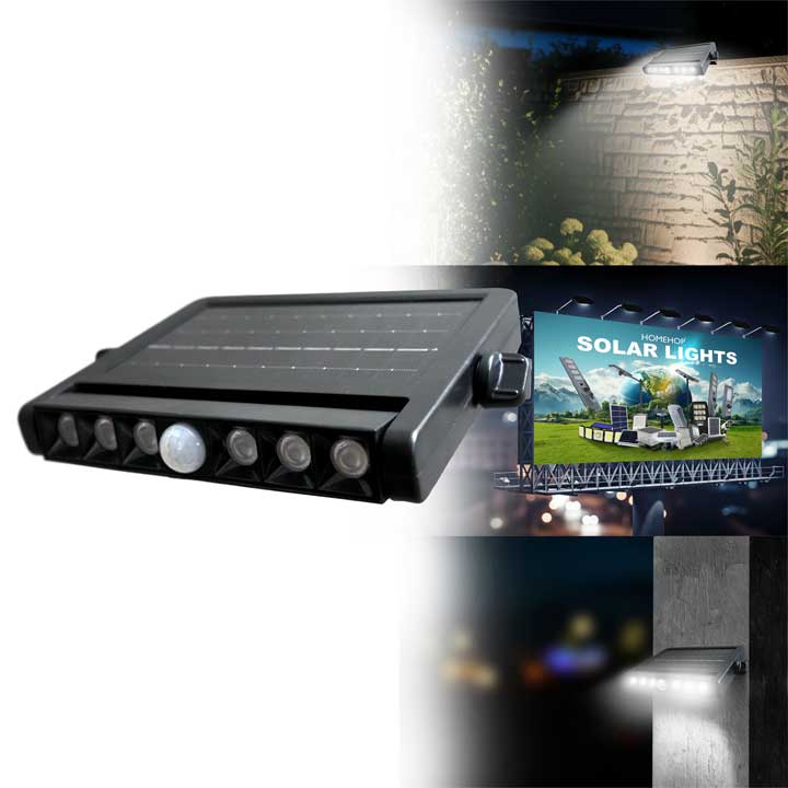 Solar sensor wall light