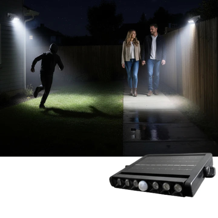 Solar sensor wall light