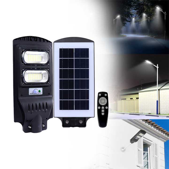 Solar LED Street Lighting waterproof with motion sensor for Home, Garden (60W, Remote Control)