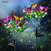 Solar Lights Outdoor Waterproof Decoration LED Butterfly Lamp for Home Garden (Renewed)