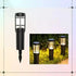 Solar Light Outdoor Waterproof LED Walkway Decoration Portable Lamp For Garden, Lawn, Pathways ( Warm, Multicolor ) - HOMEHOP®