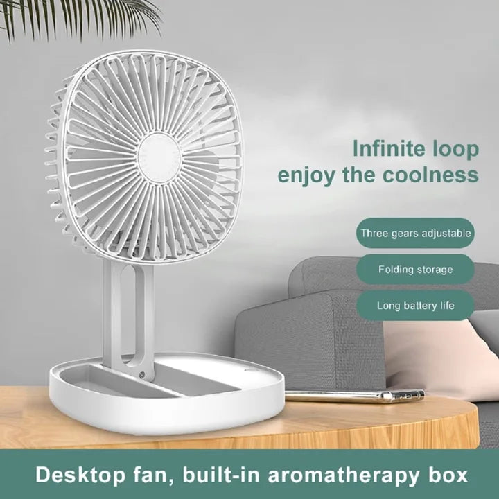 USB Rechargeable Small Mini Portable Coole Smart Table Fan