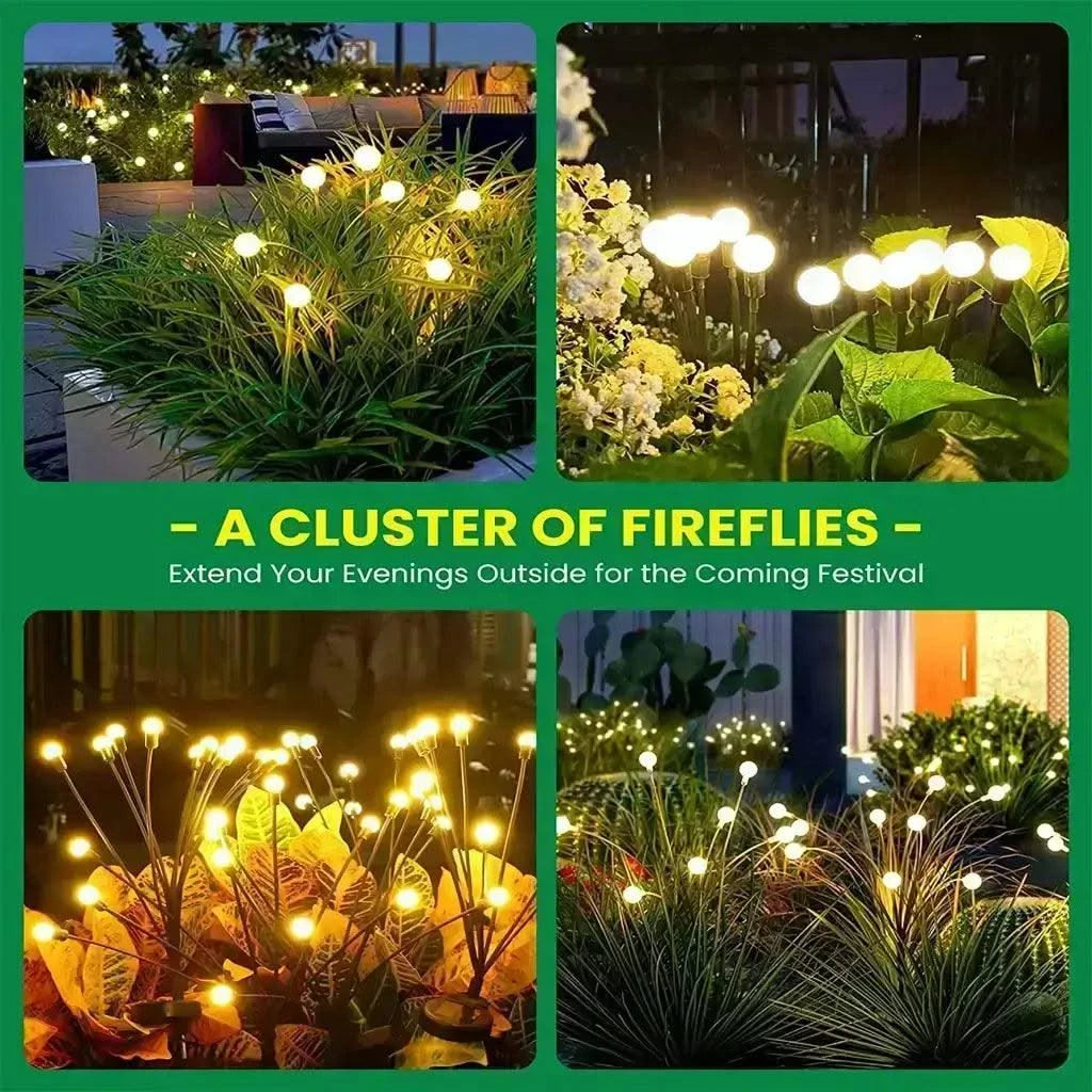 Solar Garden Lighting Waterproof Outdoor Pathway Decoration Firefly Fairy Lights For Home, Patio - HOMEHOP®