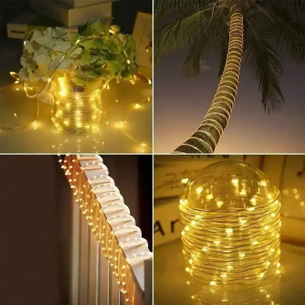 Solar Decoration Fairy Lights Waterproof LED Outdoor Tube String Light For Home, Garden, Wall - HOMEHOP®