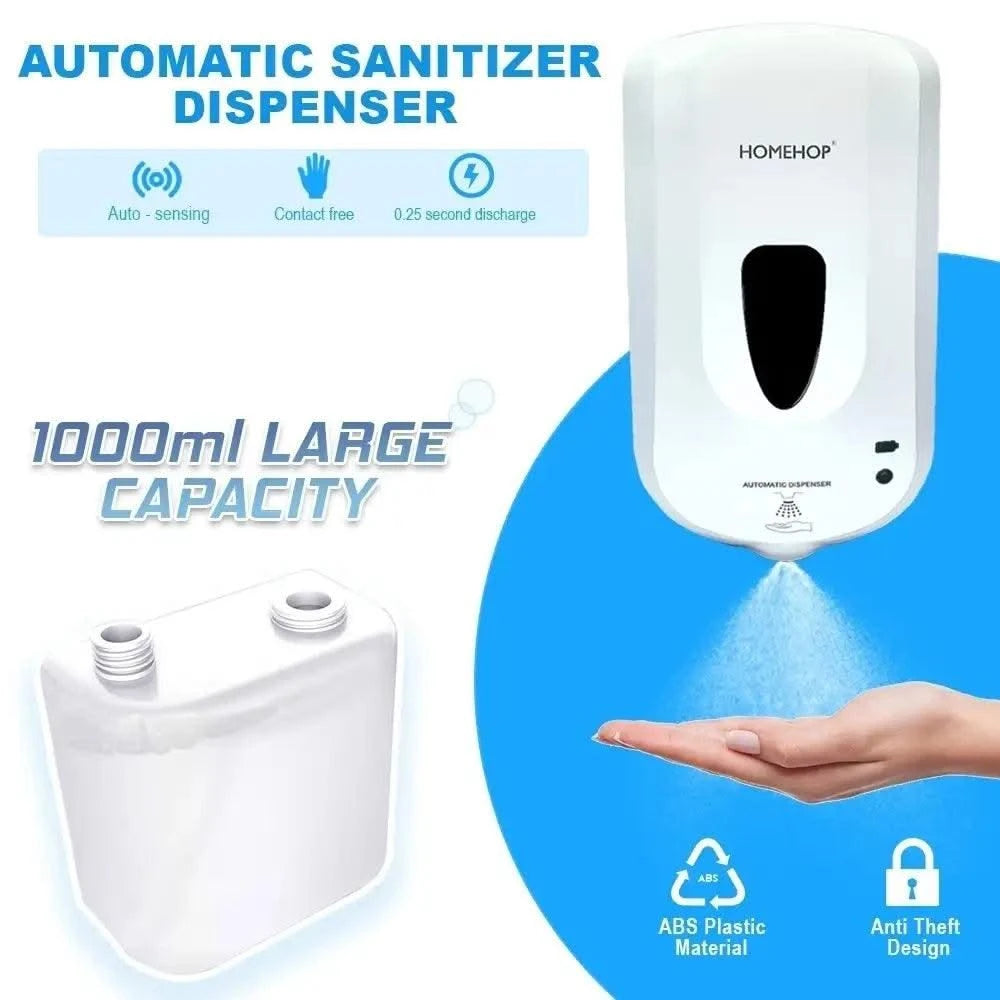 Automatic Wall Mounted Sensor Touchless Hand Sanitizer Dispenser 1000 ml - HOMEHOP®