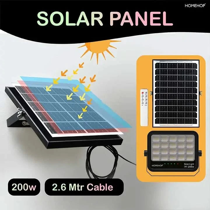 Solar led outdoor flood light Bright Energy Efficient Light for Garden & Outdoor Use(RENEWED)