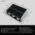 Solar Outdoor Decorative Wall Lights with Up & Down Lighting Effect (Renewed)