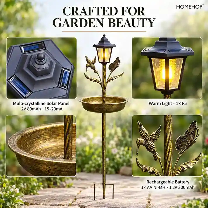 birdbath fountain solar