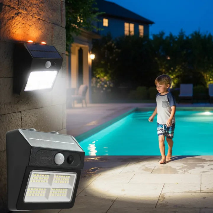 Solar Decorative Waterproof LED Wall Light for Home Outdoor Garden,patios and pathways