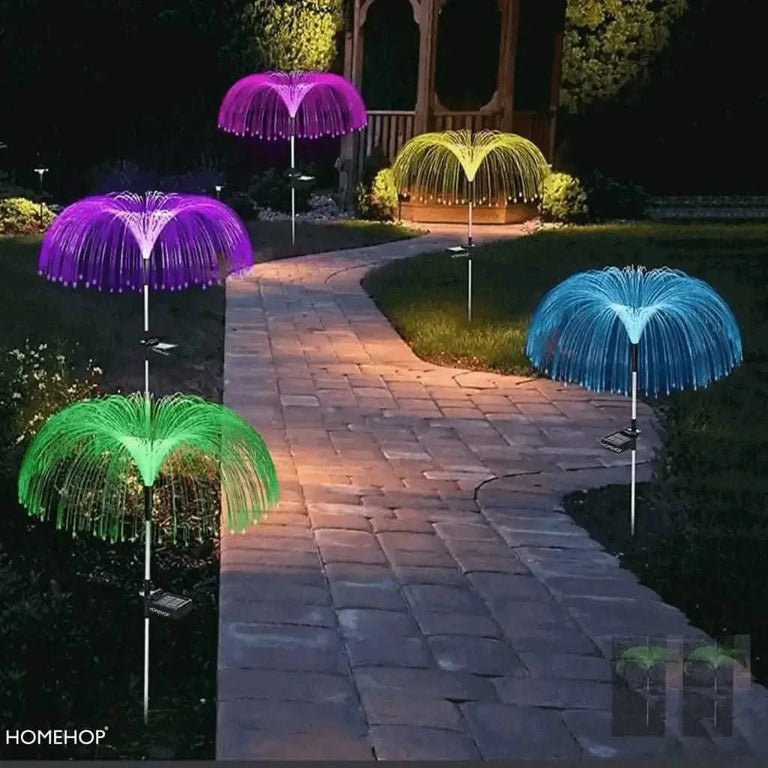 Decorative LED Lights for Home With Modern Solar-Powered Outdoor Jellyfish  Shape Garden Lanterns for Landscape, Garden, and Outdoor
