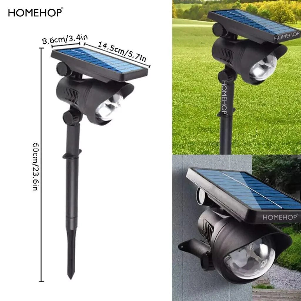 Solar DJ Lights Outdoor LED Focus Garden Light For Home, Pathway Decoration (RGB, Waterproof) - HOMEHOP®