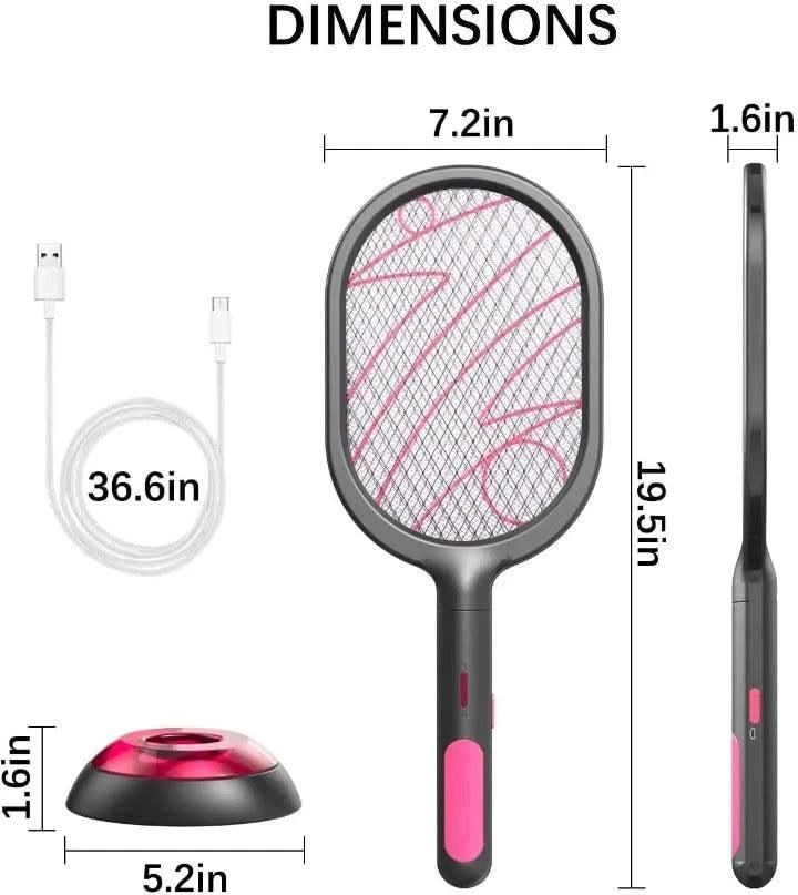 Mosquito Killer Machine Racket Bat with Uv Lamp Trap & 1200mAh Rechargeable Battery - HOMEHOP®