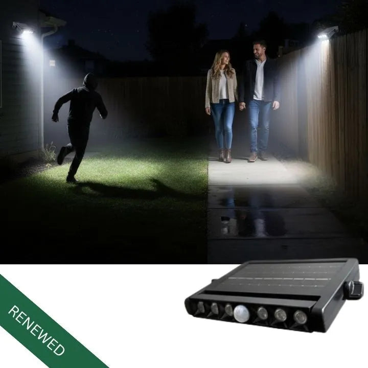 exterior light with sensor