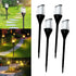 Solar Lights For Garden Home Outdoor Waterproof Mashaal Decoration Landscape Portable Light ( Warm , Pack of 4)