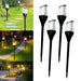 Solar Lights For Garden Home Outdoor Waterproof Mashaal Decoration Landscape Portable Light ( Warm , Pack of 4)