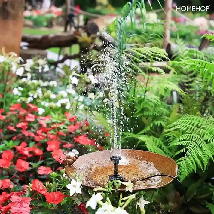 fountain for bird bath solar