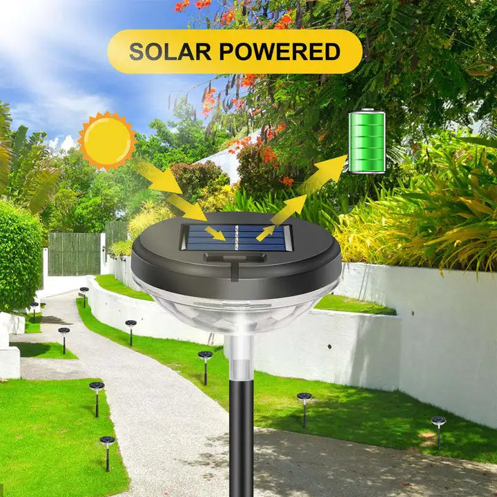 Solar Power Lights for Outside Decorative Garden Night Lights For Home, Pathways (Waterproof, Multicolor)(Renewed)