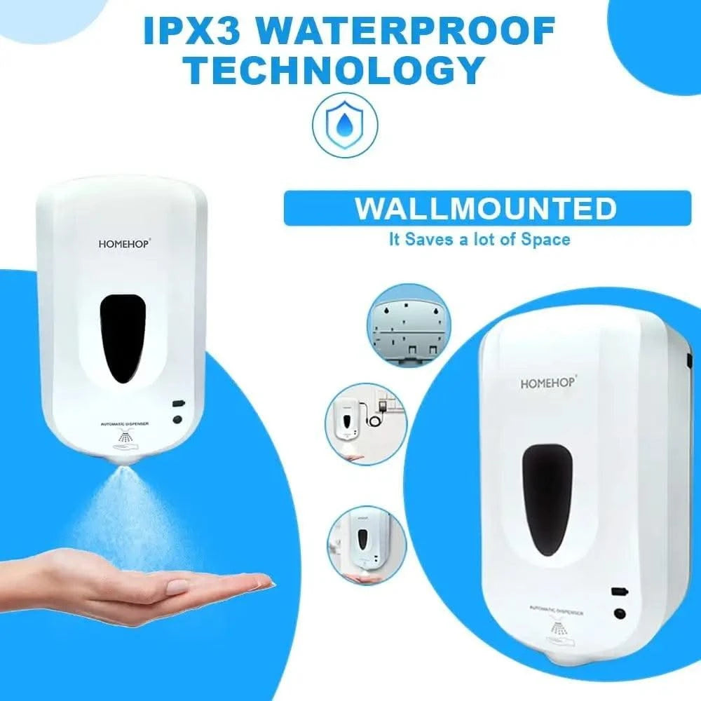 Automatic Wall Mounted Sensor Touchless Hand Sanitizer Dispenser 1000 ml - HOMEHOP®