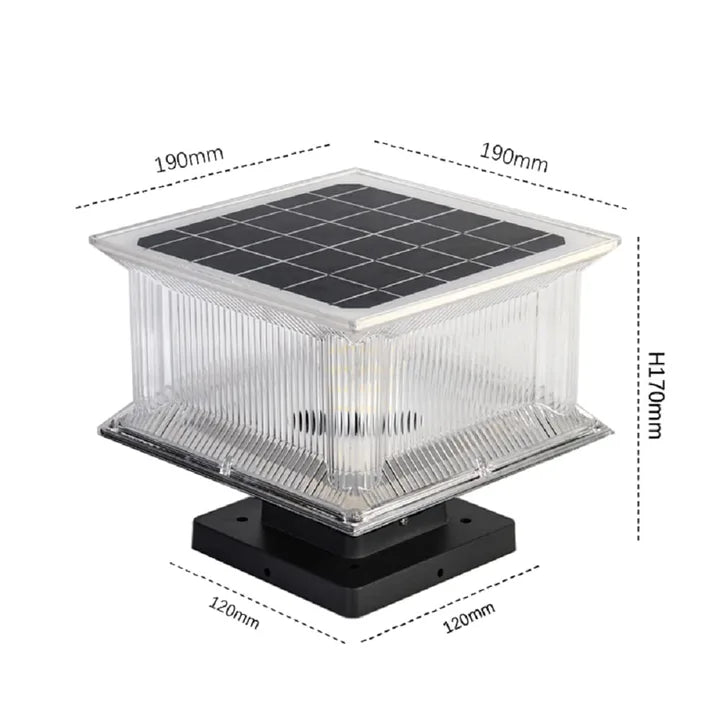 large solar lights for pillars