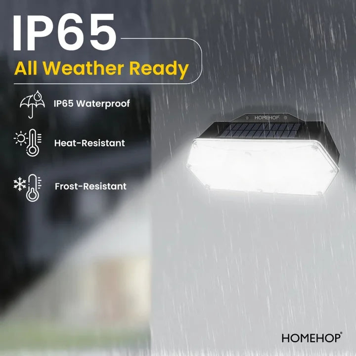 Solar powered motion detection lights for house, Garden, Wall With Remote (Cool White, Waterproof )(Renewed)