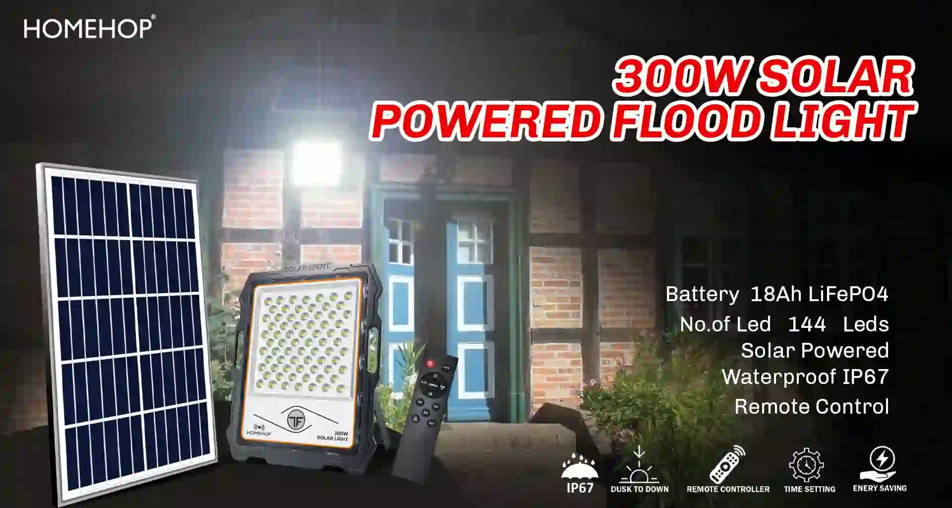 waterproof solar powered lights