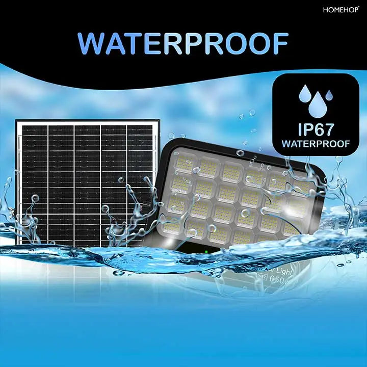 Solar Flood Light 650W Waterproof Wall Lamp Outdoor For Home And Garden