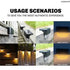 Solar Step Lights Waterproof LED Decorative Fence Lights for Garden Patio and Railings Warm/Multicolour (Renewed)