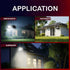 led wall solar light