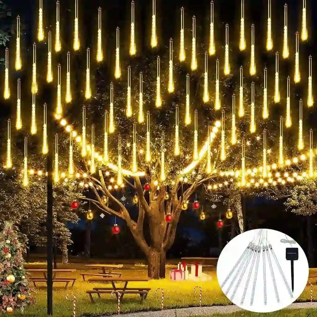 Solar Led Decorative Lights Waterproof Tree Hanging Tube Lamp For Home, Outdoor - HOMEHOP®