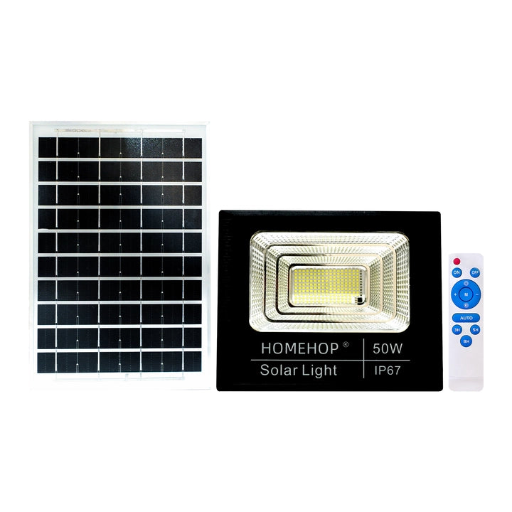 Solar LED Flood Light Outdoor Waterproof Commercial Lights for Home, Garden, Playgrounds, Stadium (Cool White,50W)