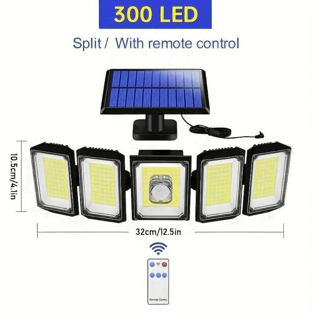 Solar LED Sensor Lights With Motion Sensor For Home Outdoor Garden (Waterproof, Cool White) - HOMEHOP®