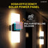 Solar Outdoor Lights Waterproof Automatic Wall Decor Lamp for Home Garden and Outdoor (Renewed)