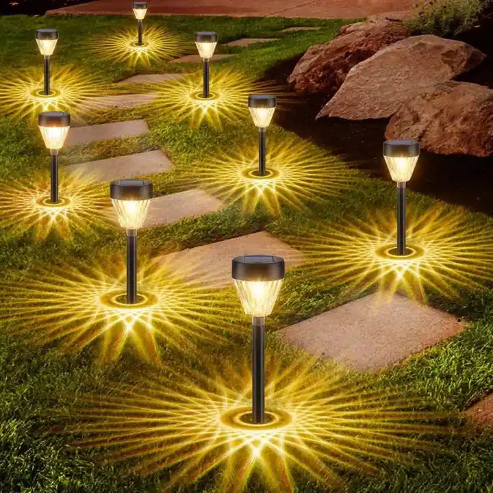 lights on walkway