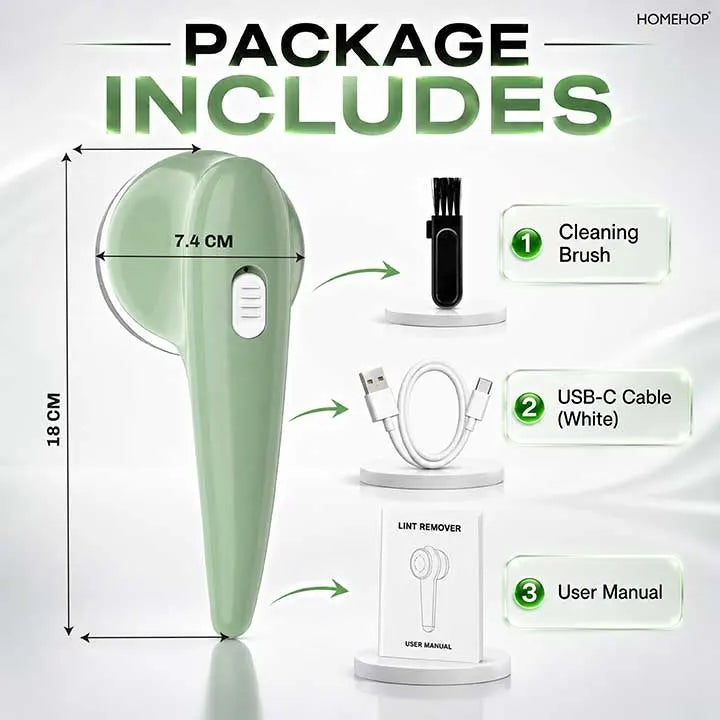 lint roller to remove fabric