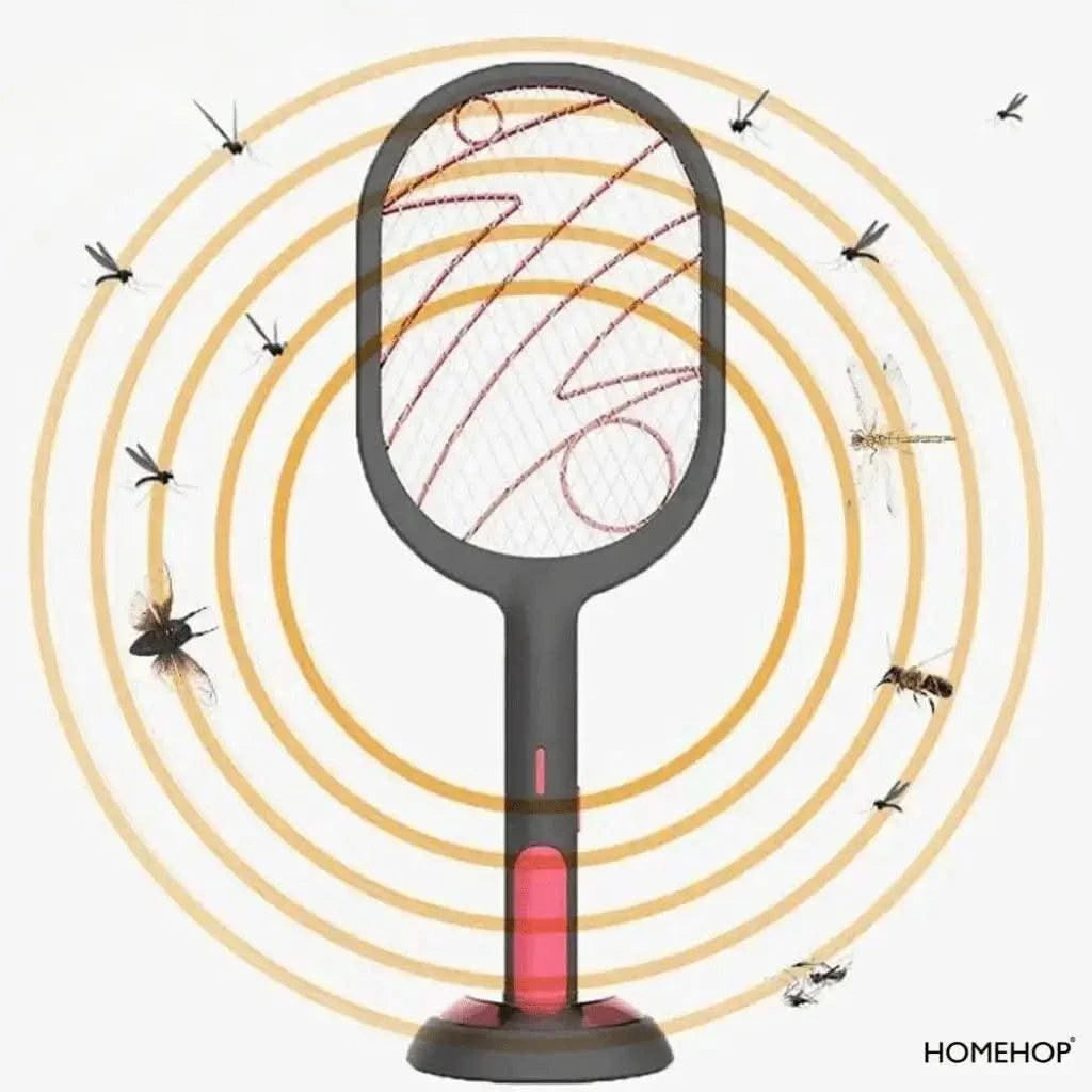 Mosquito Racket Rechargeable Bat with Uv Lamp Trap & 1200mAh Rechargeable Battery (Refurbished) - HOMEHOP®