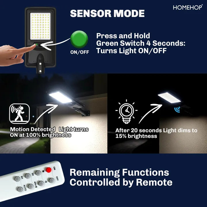 motion solar sensor light lamp