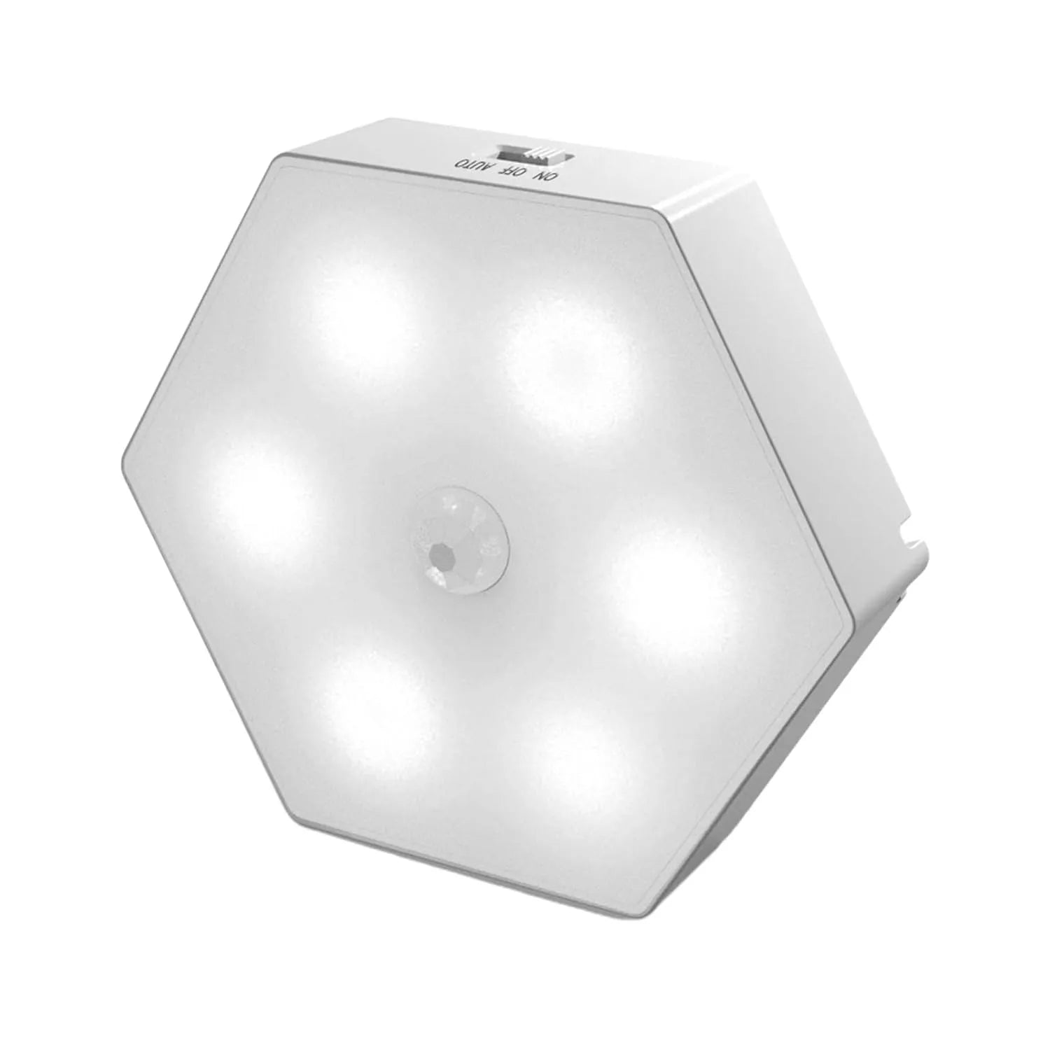 Hexagonal 6 LED Wall Motion Sensor Light Outdoor Decorative Lamp for Bedroom, Stair and Entryway