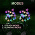 Solar Home Decor Multicolour Flower Lamp For Garden, Patio And Outdoor Use